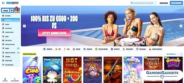 Only Spins Anmeldung und erste Eindrücke